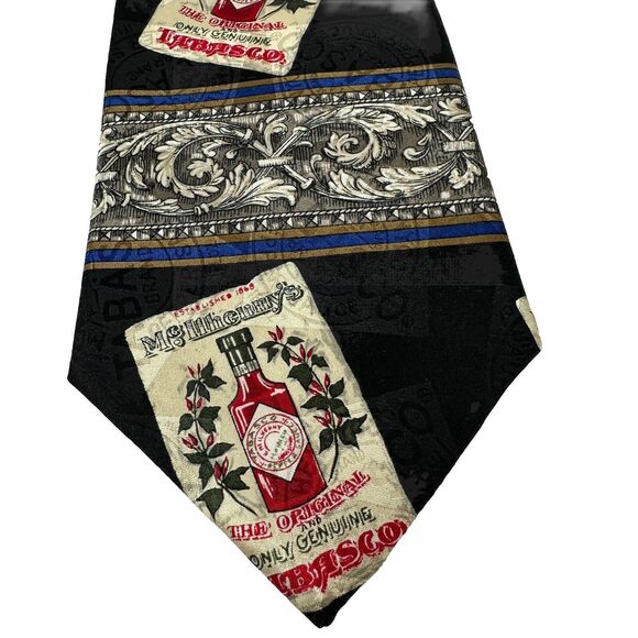 Vintage Tabasco Neck Tie 100% Silk Hot Pepper Sauce Novelty Collector - Picture 2 of 9